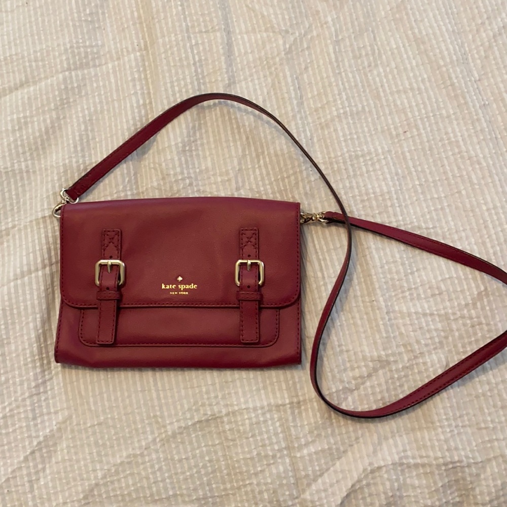 Kate Spade pinkish leather crossbody